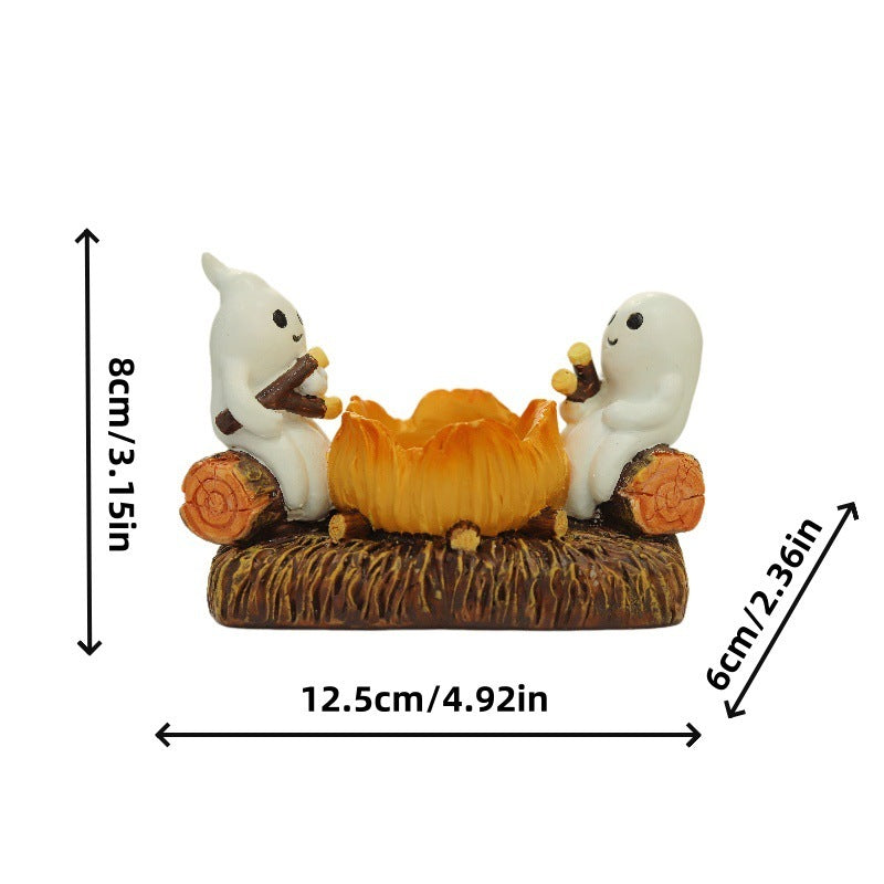 Ghost Campfire Ornaments
