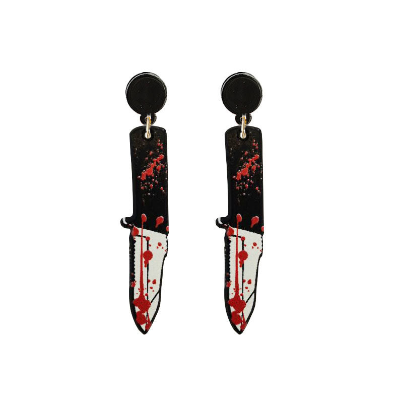 Halloween Horror Acrylic Bloodstained Axe Kitchen Knife