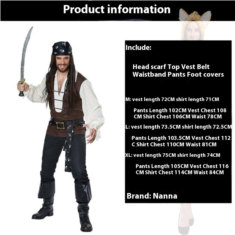 Male Pirate or Female Warrior Costume