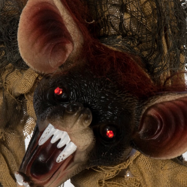 Hanging Scary Bat w/ Creepy Sounds