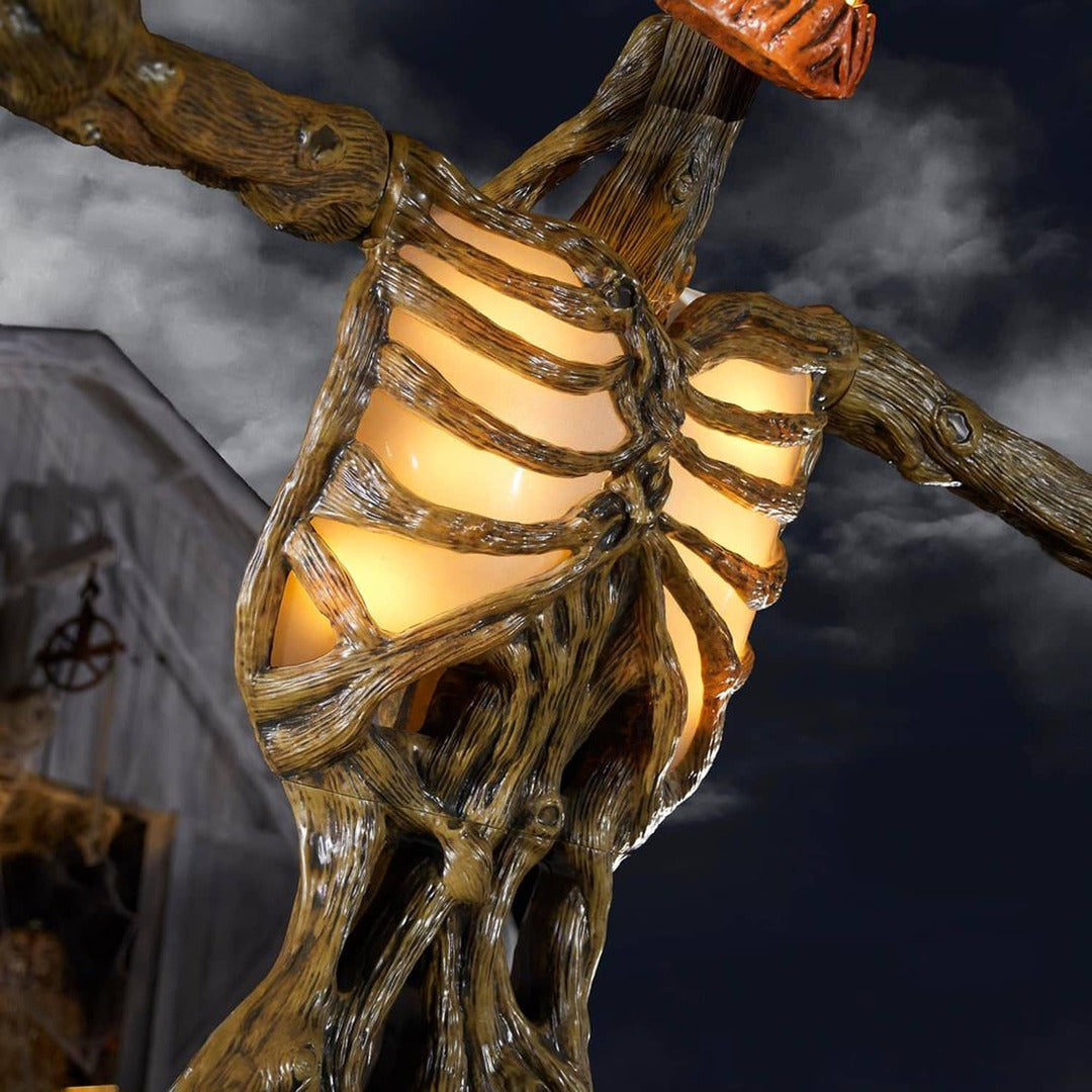 Pumpkin Vine Skeleton Figurine