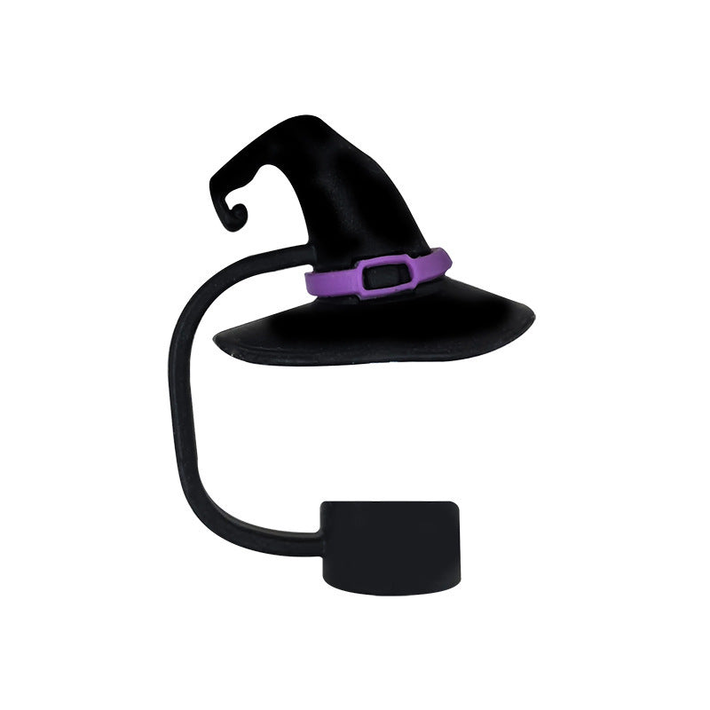 Halloween Theme 10mm Large Capacity Silicone Straw Plug