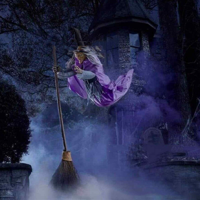 Halloween Outdoor Animatronic Flying Witch