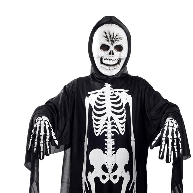 Skeleton and screaming ghost costume