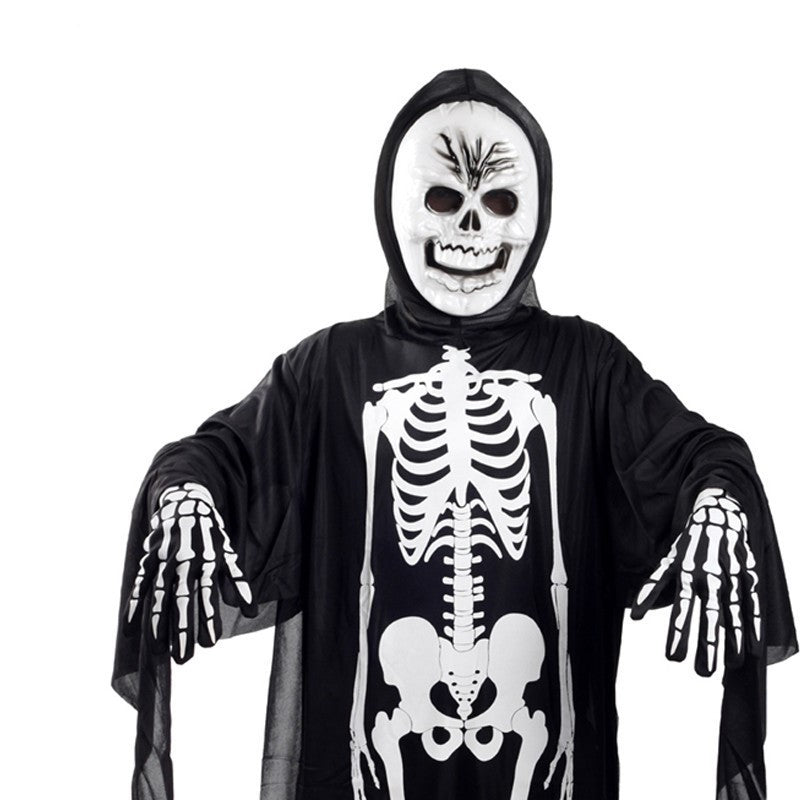 Skeleton and screaming ghost costume