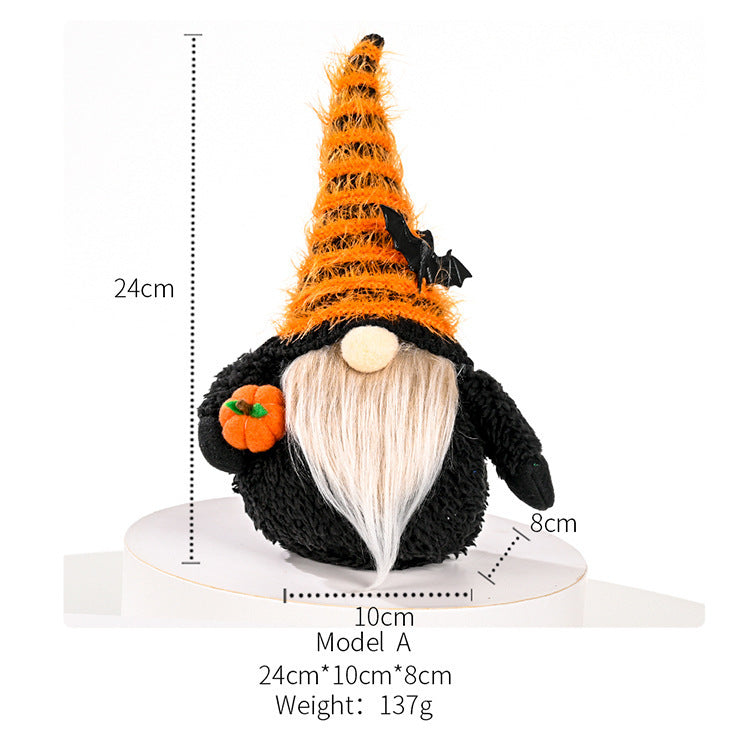 Halloween Pumpkin Bat Rudolf Faceless Baby Doll