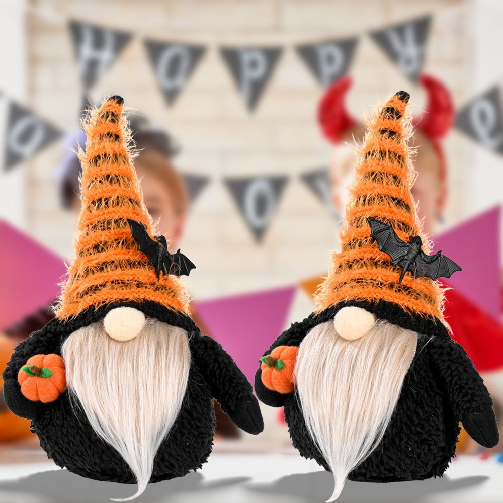 Halloween Pumpkin Bat Rudolf Faceless Baby Doll