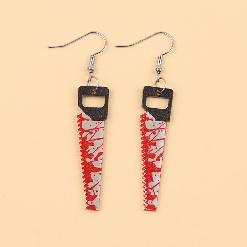 Halloween Horror Acrylic Bloodstained Axe Kitchen Knife