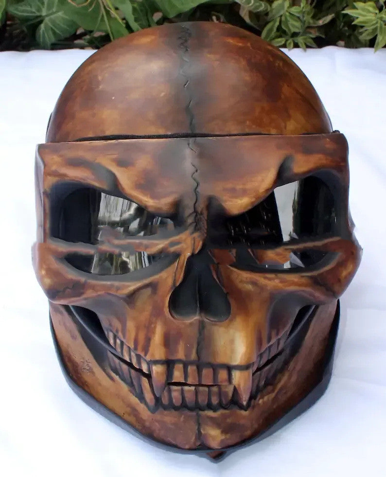 Helmet-Style Skull Latex Mask