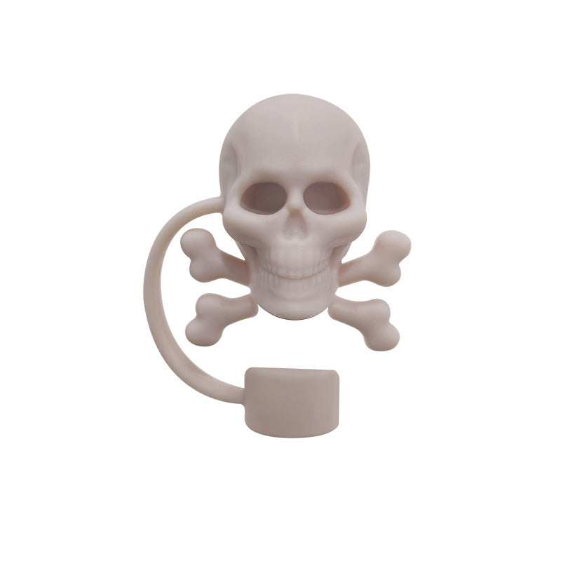 Halloween Theme 10mm Large Capacity Silicone Straw Plug