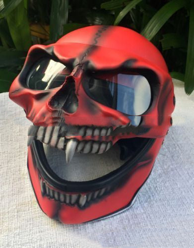 Helmet-Style Skull Latex Mask