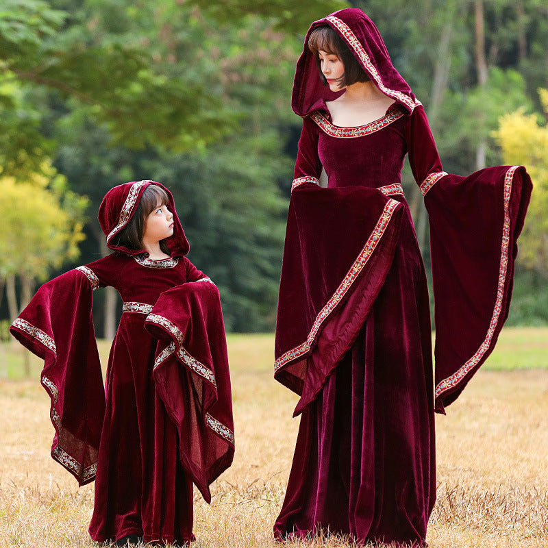 Medieval Little Red Riding Hood Vampire Witch Costume
