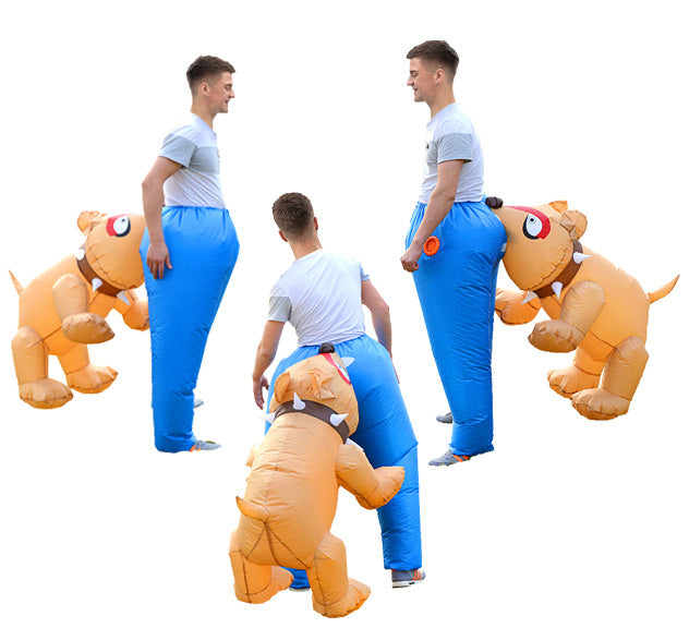 Inflatable Dog Biting Butt Costume