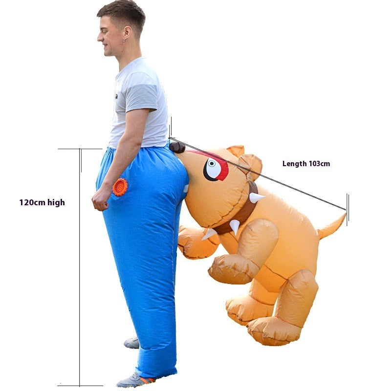 Inflatable Dog Biting Butt Costume