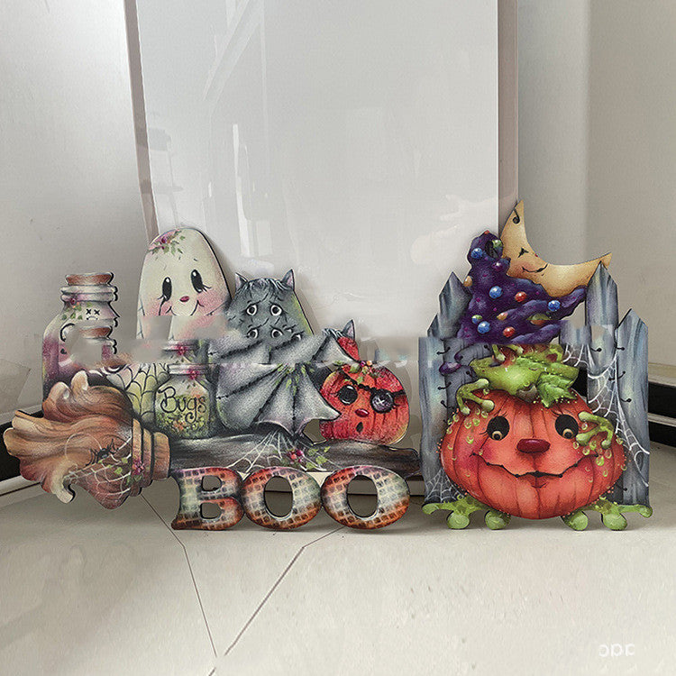 Halloween Wooden Pumpkin or Frog Door Hanger