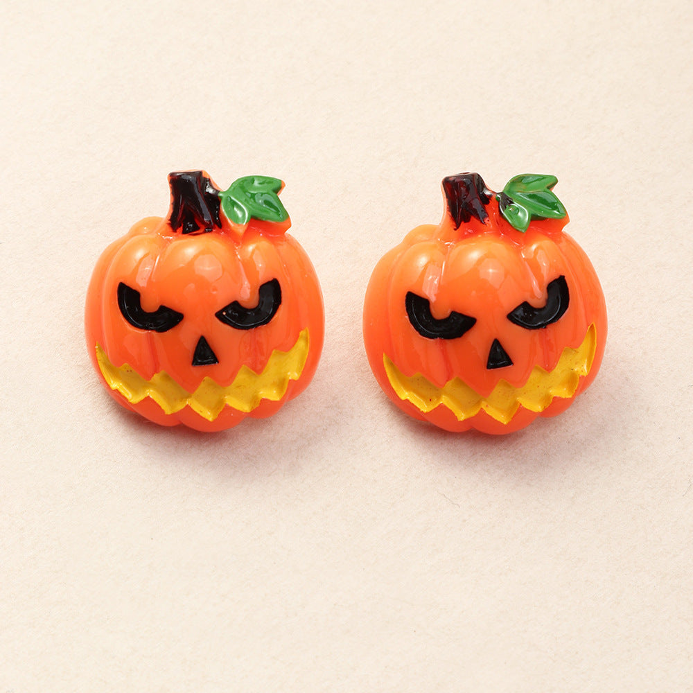 Fashion Jack-o-lantern, Bat and Reaper Stud Earrings