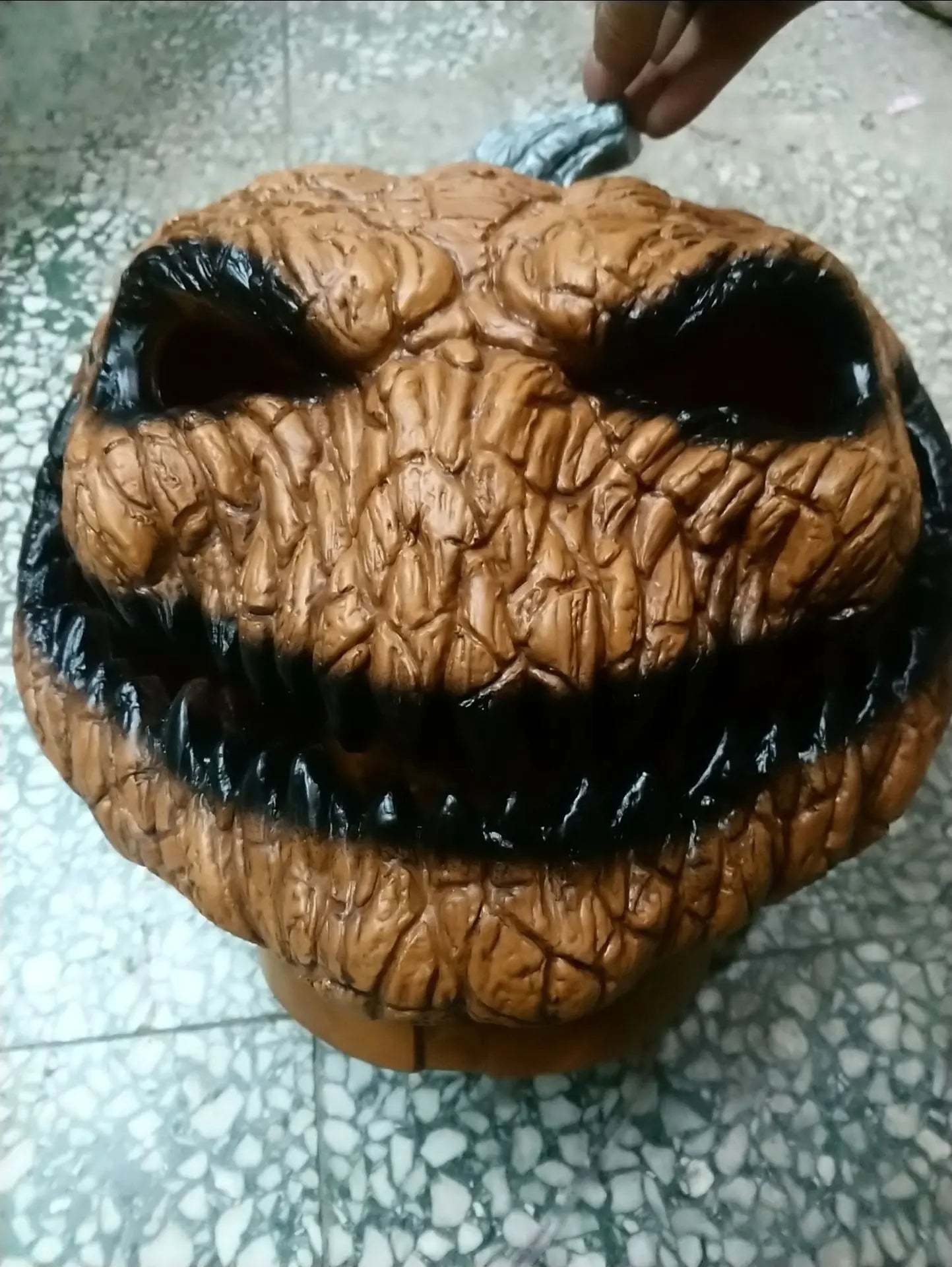 Weird Halloween Pumpkin, Pumpkin Lantern, Pumpkin Decor