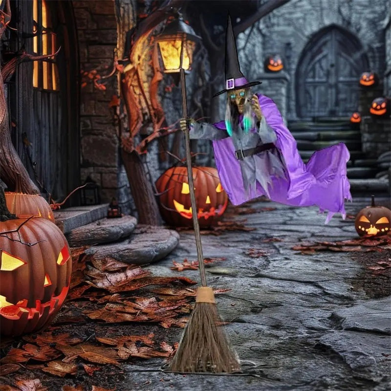 Halloween Outdoor Animatronic Flying Witch