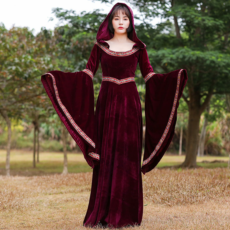 Medieval Little Red Riding Hood Vampire Witch Costume