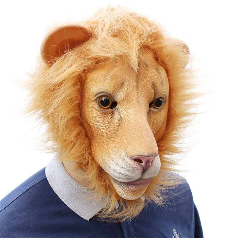 Halloween Cute or Ferocious Lion Latex Mask