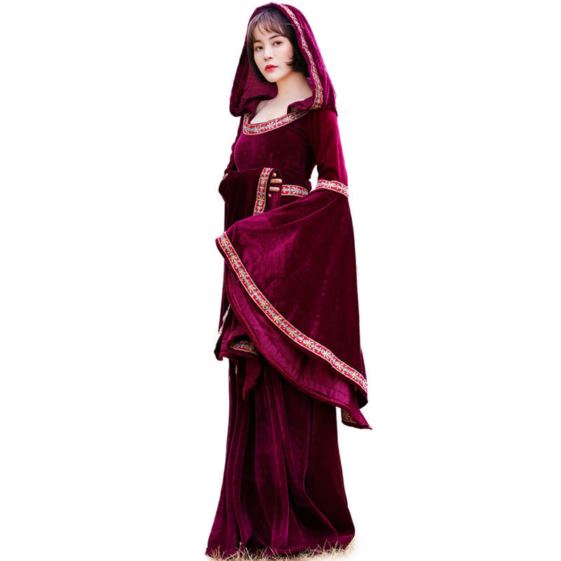 Medieval Little Red Riding Hood Vampire Witch Costume