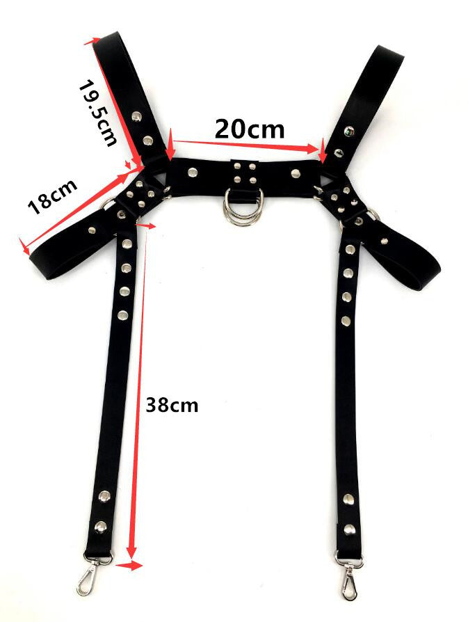 Men's Arm Shoulder Leather Strap Performance Costumes