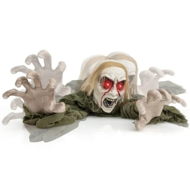 Halloween Zombie Decorations With Glowing Eyes And Spooky Sounds