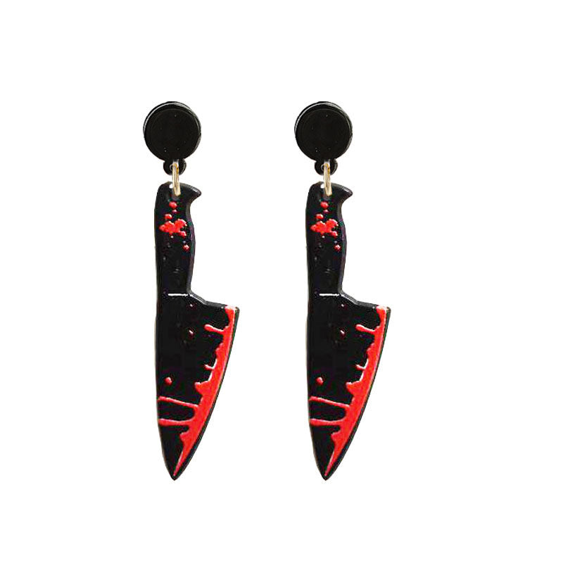 Halloween Horror Acrylic Bloodstained Axe Kitchen Knife