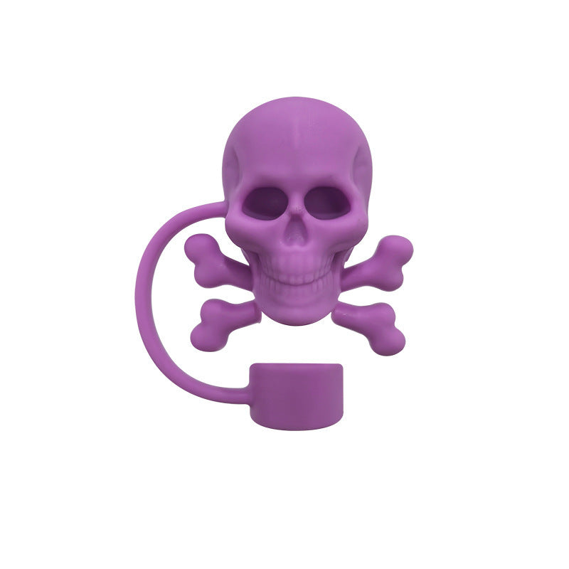 Halloween Theme 10mm Large Capacity Silicone Straw Plug