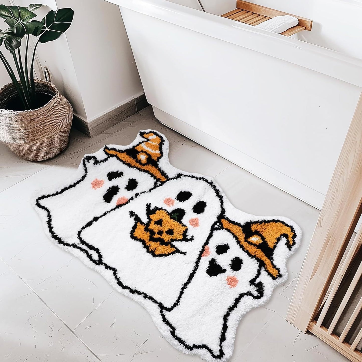 Halloween Ghost Super Soft Absorbent Non-slip Carpet
