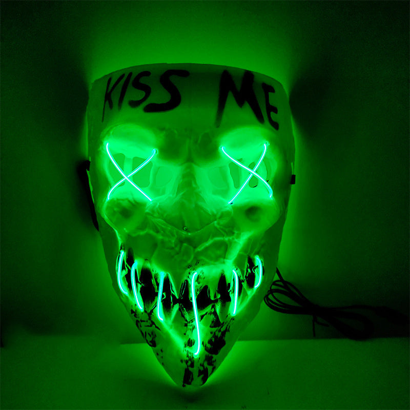 Halloween Horror Tricky Face LED Mask