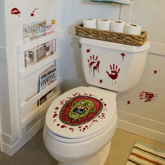 Halloween Theme Toilet Clings
