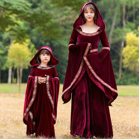 Medieval Little Red Riding Hood Vampire Witch Costume