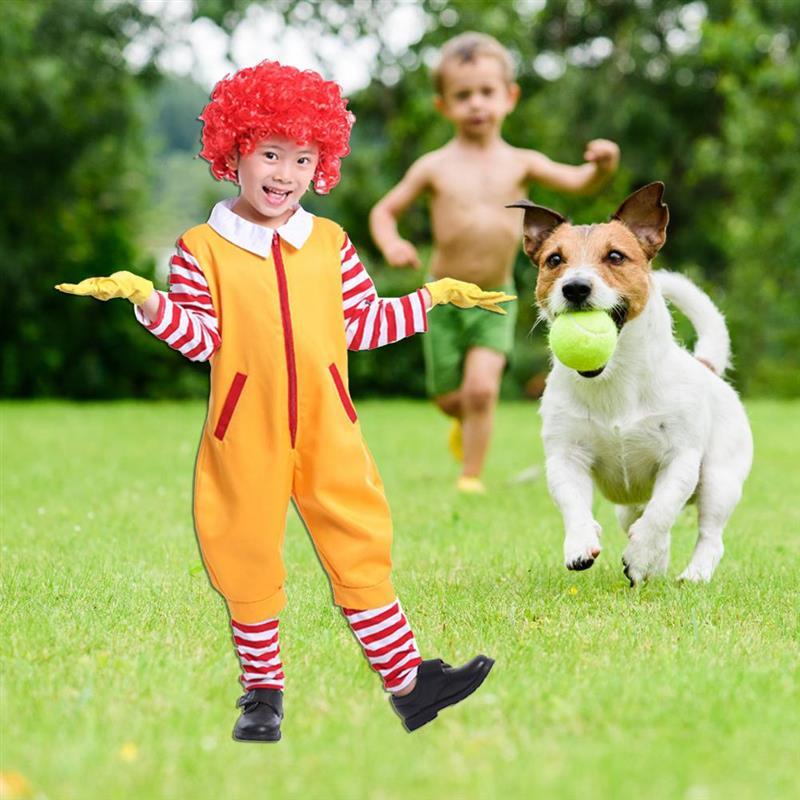 Adult and Child Fast Food Clown Costume
