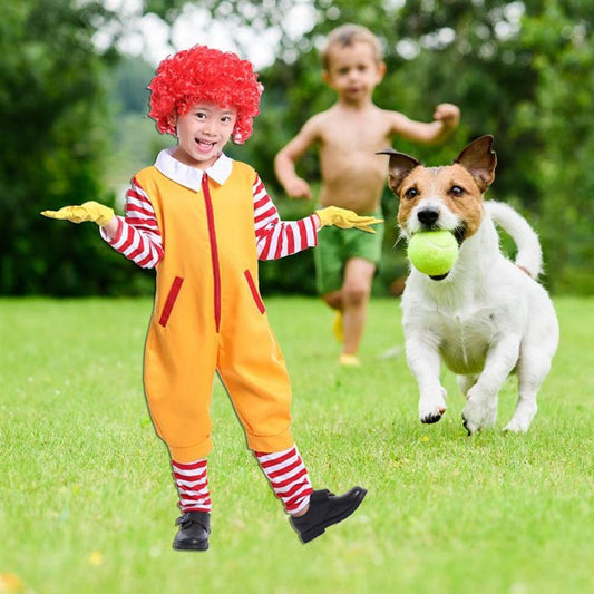 Adult and Child Fast Food Clown Costume