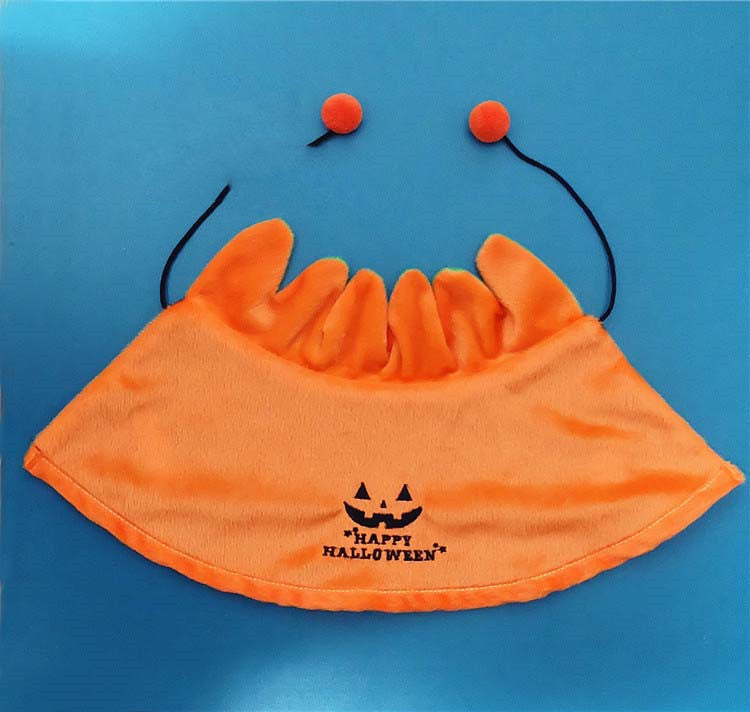 Halloween Pumpkin Double Sided Pet Cape