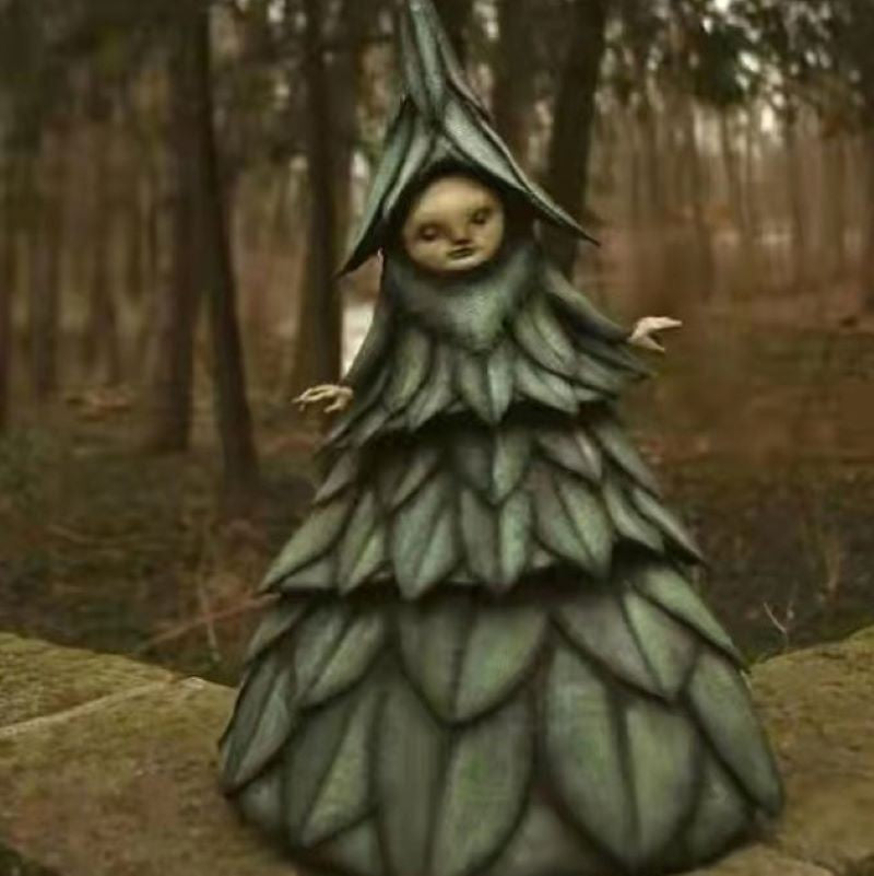 Creepy Witch Resin Figurines