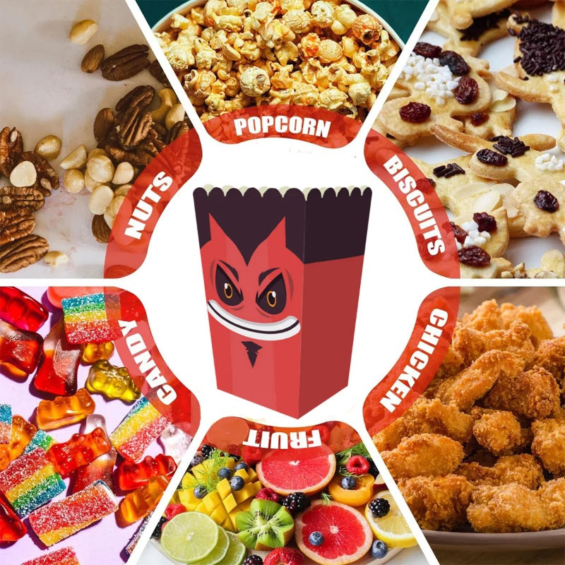 12 Pieces Halloween Popcorn / Snack Treat Boxes