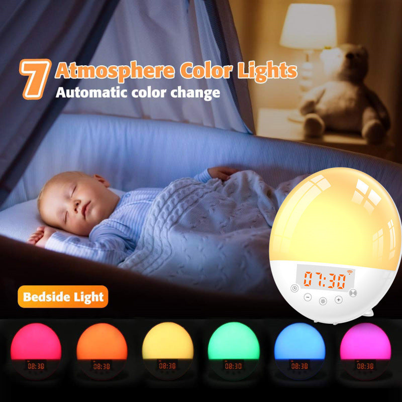 WiFi Smart Alarm Clock – Voice Control, Sunrise Natural Wake-Up Light & Intelligent Sleep Aid