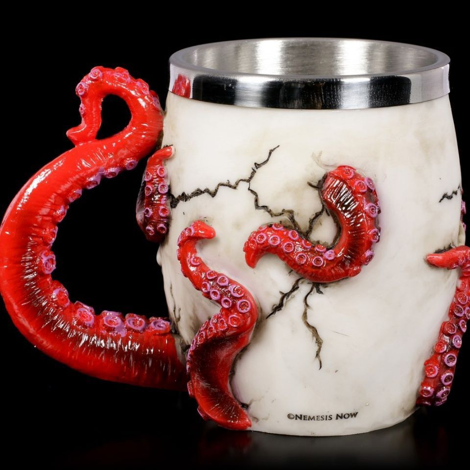 Unique Skull and Octopus Goblet