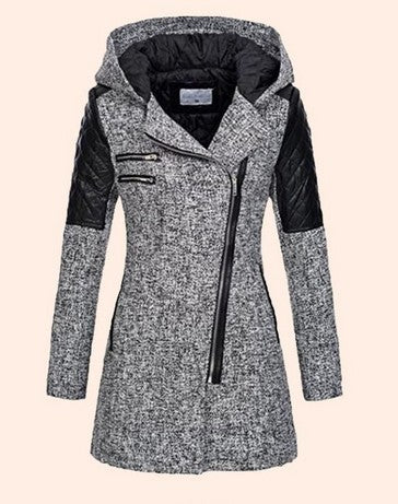 Women's Mid-Length Slimming Woolen Coat