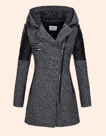 Women's Mid-Length Slimming Woolen Coat