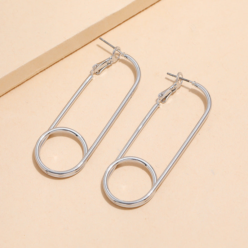 Unique Three-dimensional Metal Trending Earrings