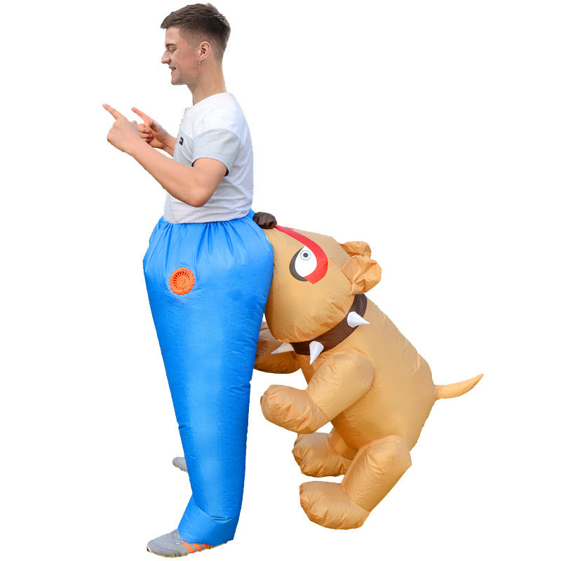 Inflatable Dog Biting Butt Costume