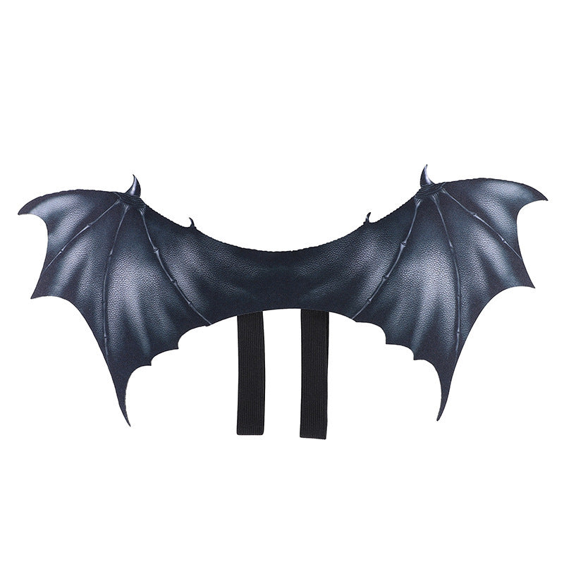 Pet Familiar Bat Wings Costume-Black