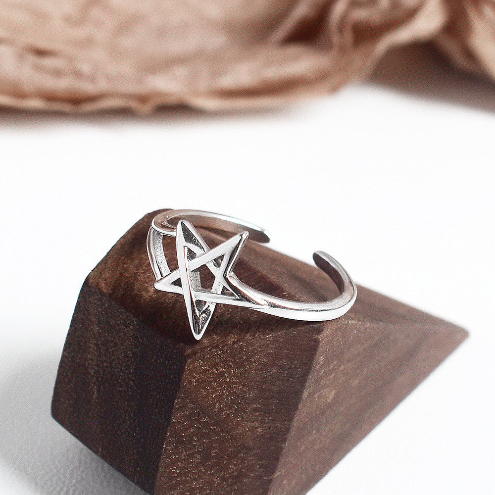 Sterling Silver Star Ring S925