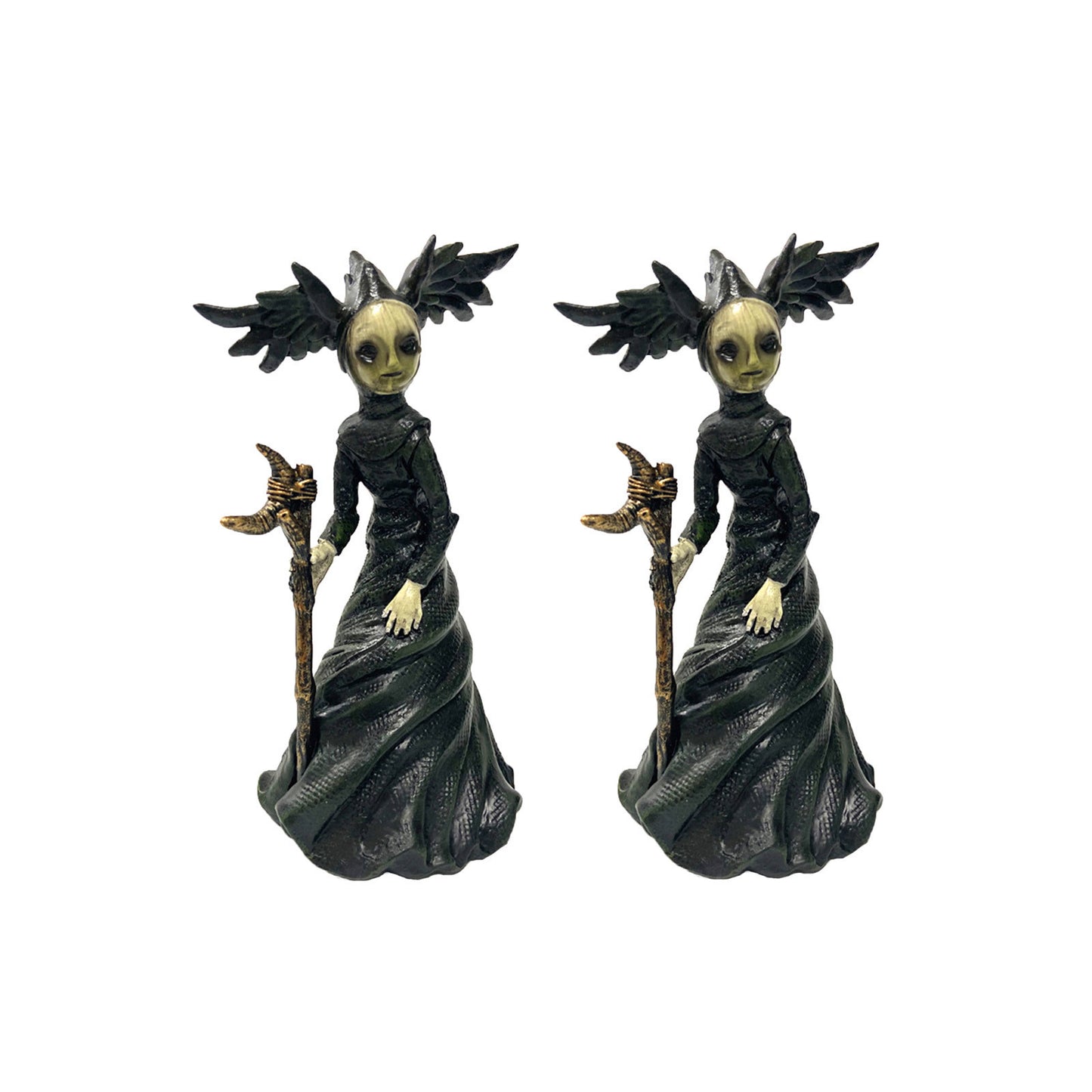 Creepy Witch Resin Figurines