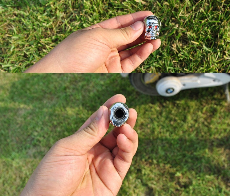 Skull Tire Valve Stem Covers