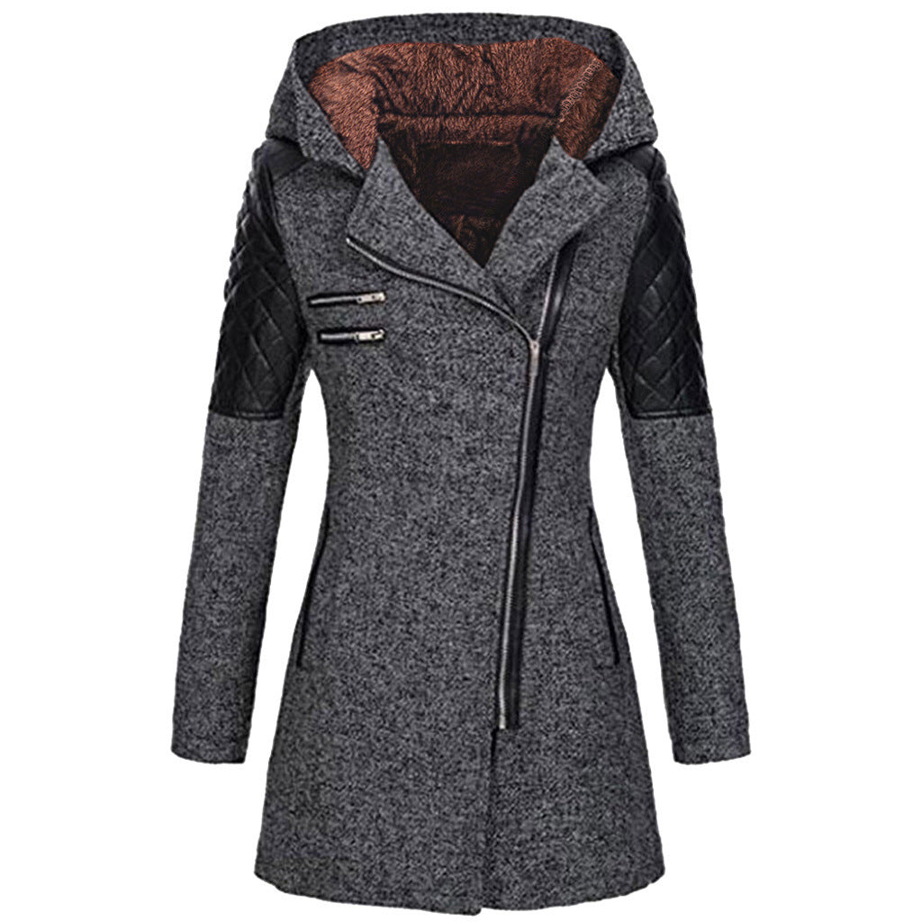 Women's Mid-Length Slimming Woolen Coat
