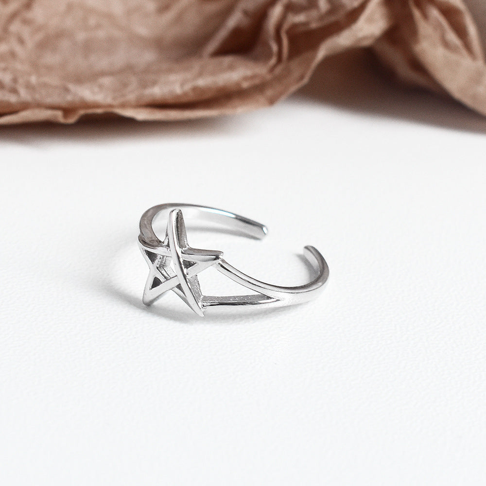 Sterling Silver Star Ring S925